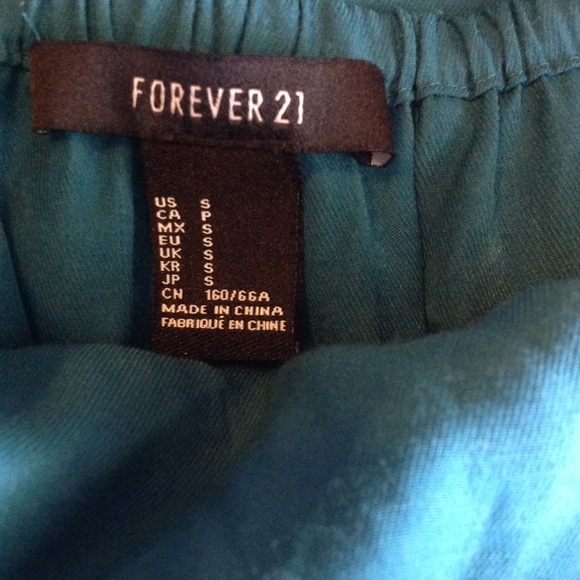 Turquoise blue Strapless romper - Picture 6 of 7